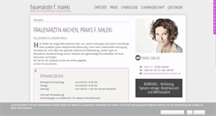 Desktop Screenshot of frauenaerztin-aachen.de