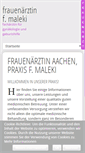 Mobile Screenshot of frauenaerztin-aachen.de